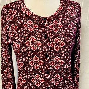 Sparkly Red/Multi Cardigan
